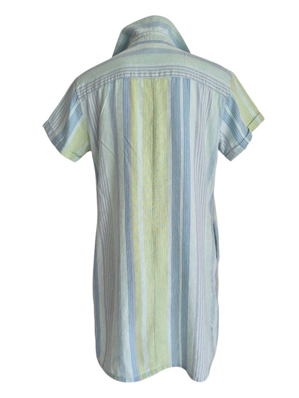 Tahari Linen & Cotton Beachy Shirtdress Short sleeves Cool for Summer XS - Picture 6 of 14